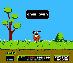 Duck Hunt   game over