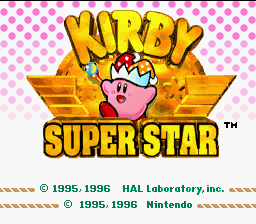 Kirby Super Star title