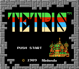 Tetris NES title