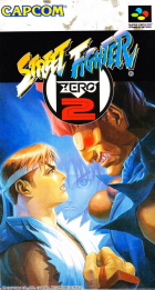 Street Fighter Zero 2 box art for Super NES