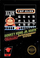 Donkey Kong Jr. Math box art for NES