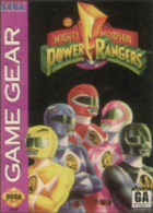 Mighty Morphin Power Rangers box art for Game Gear