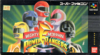 Mighty Morphin Power Rangers box art for Super NES