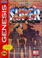 Super Street Fighter II box art for Sega Genesis