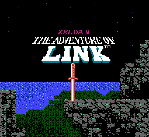 Zelda II animated title