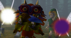 Skull Kid steals Link's Ocarina in Majora's Mask