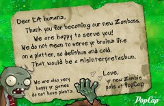 Zombies Letter to EA