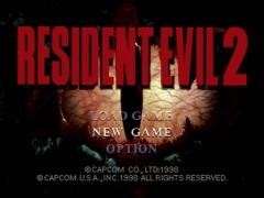 Resident Evil 2 startscreen
